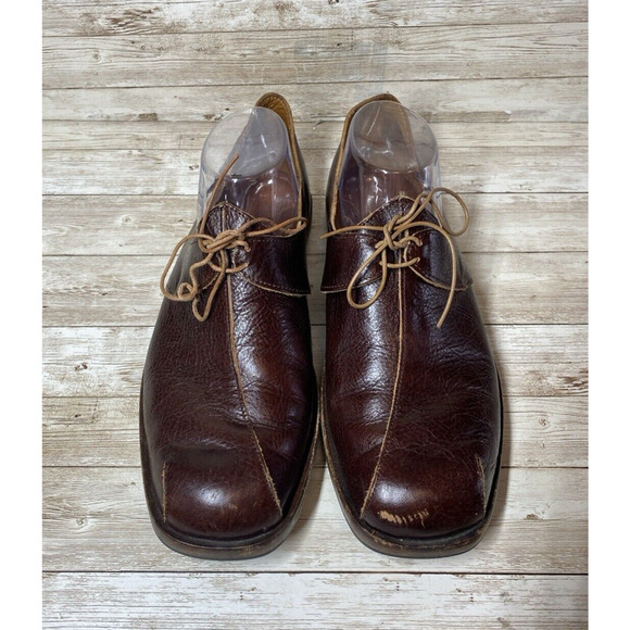Cydwoq Shoes - Cydwoq Shoes Womens 40EU / 10US Brown Leather Handmade USA Architectural Vintage